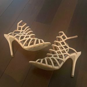Steve madden suede caged sandals